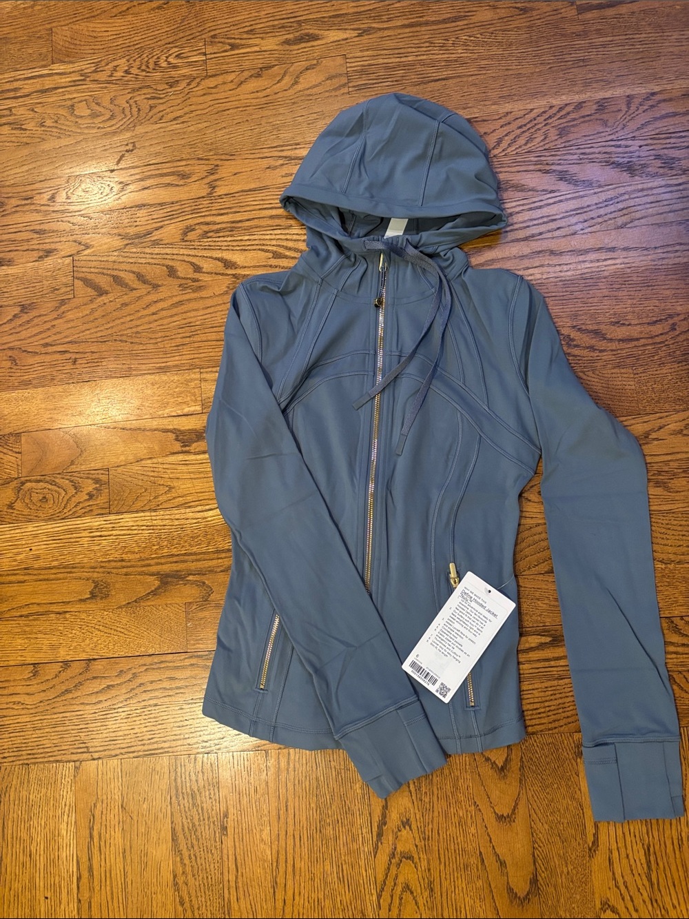 Brand new lululemon athletica Define Hooded Zip Jacket Nulu- Slate Blue